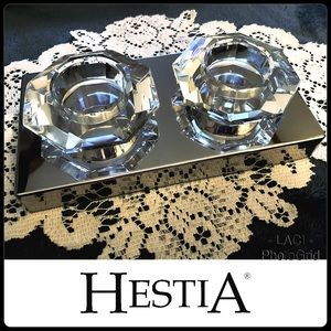 Widdop Co. UK Exclusive Hestia Mirrored Stainless Tea light Candle Holder
